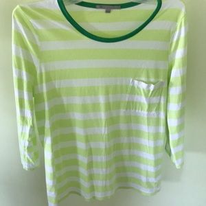 Gap striped 3/4 sleeve top